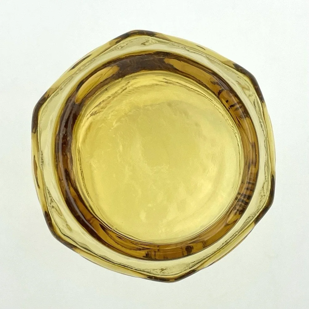 Vintage 1970s Anchor Hocking Heritage Hill Amber Large Tumbler 6.75